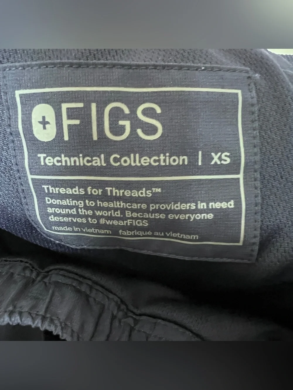 FIGS Men’s Sz XS Technical Collection Navy Blue Lined Jogger Scrub Pants